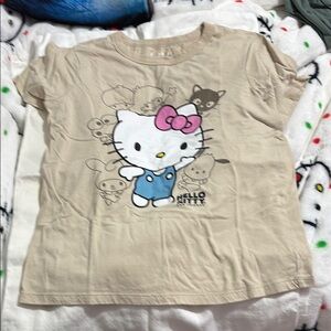 Hello Kitty Tan Short Sleeve Tee